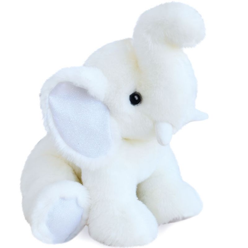 Peluche éléphant So Chic blanc (35 cm) Histoire d'Ours