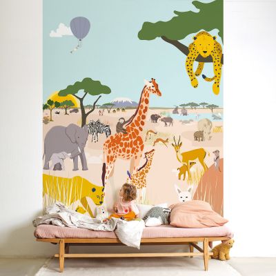 Papier peint panoramique Safari (250 x 200 cm)  par Mimi'lou