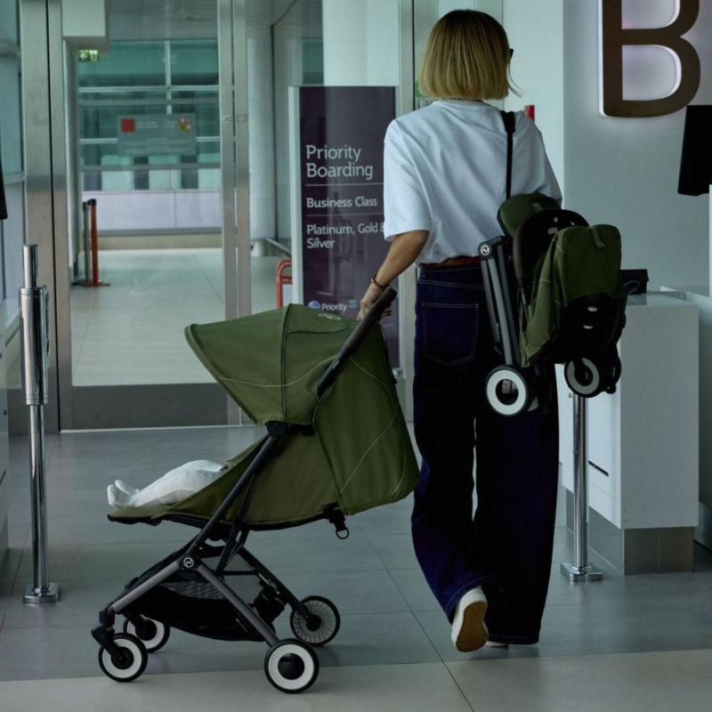 Poussette compacte Orfeo Almond Beige Cybex Ambiance 3