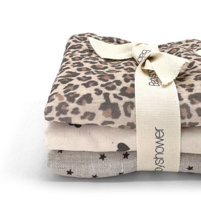 Lot de 3 lingettes Wild Print (28 x 28 cm)