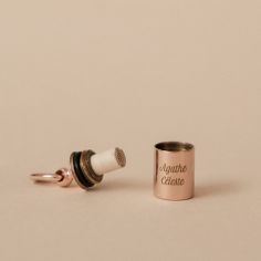 Pendentif Mon Petit Secret personnalisable (plaqué or rose) - Mon Petit Poids