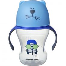 Tasse à bec en silicone Soft Sippee Transition bleue (230 ml)  par Tommee Tippee
