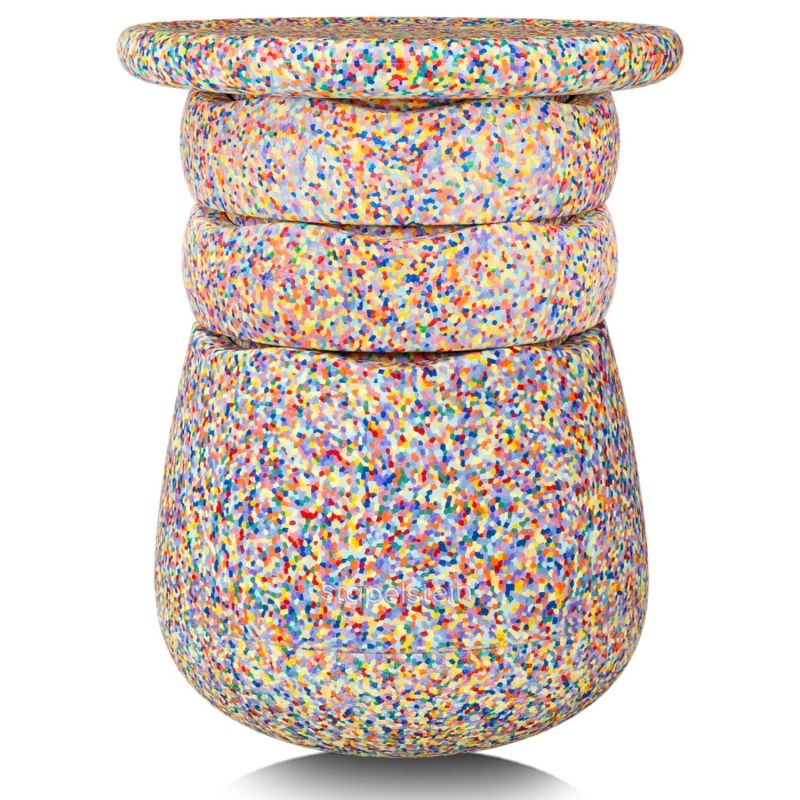 Tabouret modulaire Dynamic all super confetti Stapelstein Produit 1