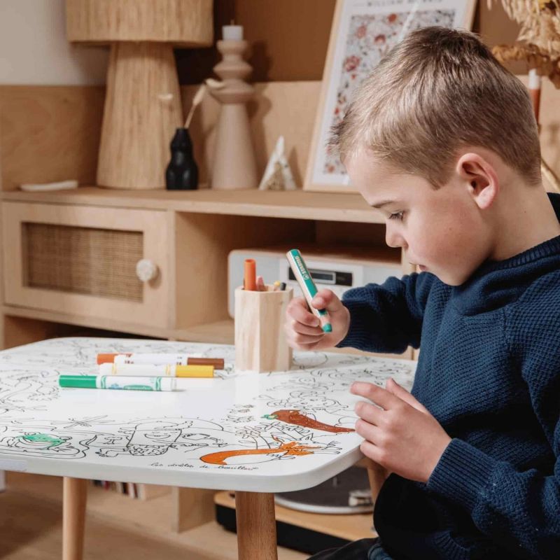 Table à colorier Coloritable modèle La Forêt DBKids Ambiance 4