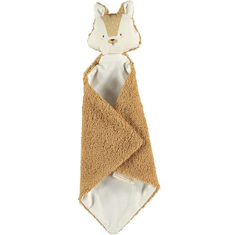 Doudou plat écureuil caramel Nobodinoz