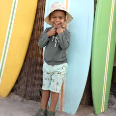 Chapeau anti-UV Planches de surf écru (07-18 mois)