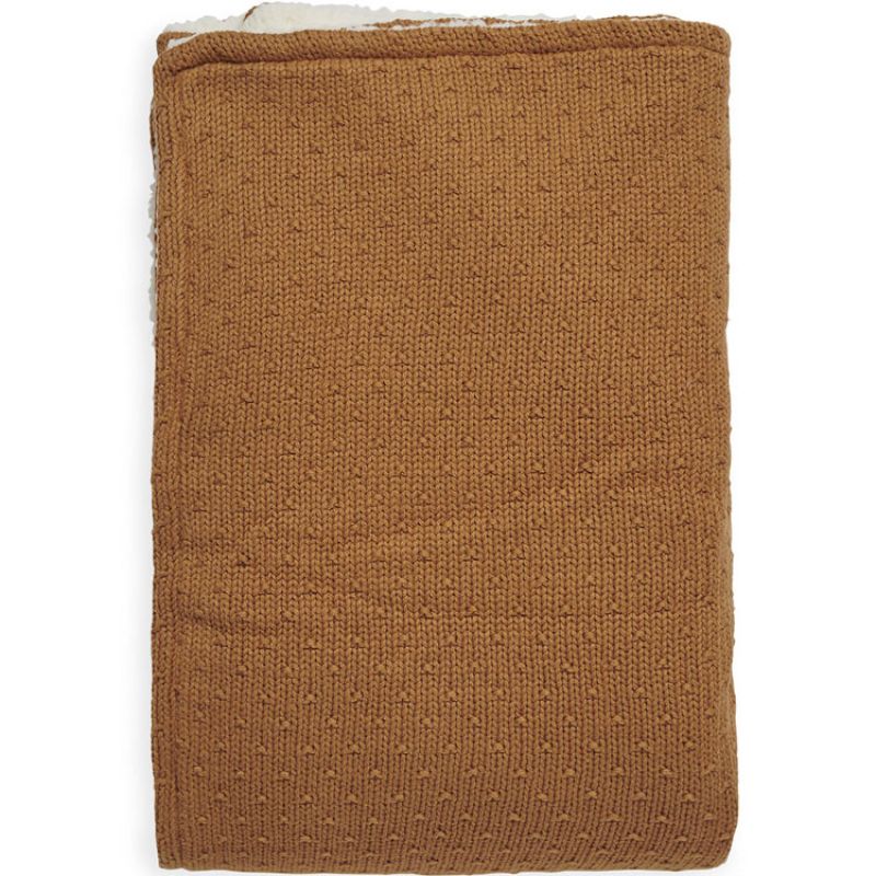 Couverture polaire Bliss Knit Caramel (100 x 150 cm) Jollein