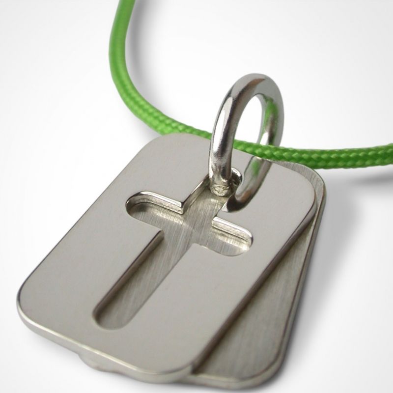 Collier cordon Hallelujah croix (argent 925°) Mikado
