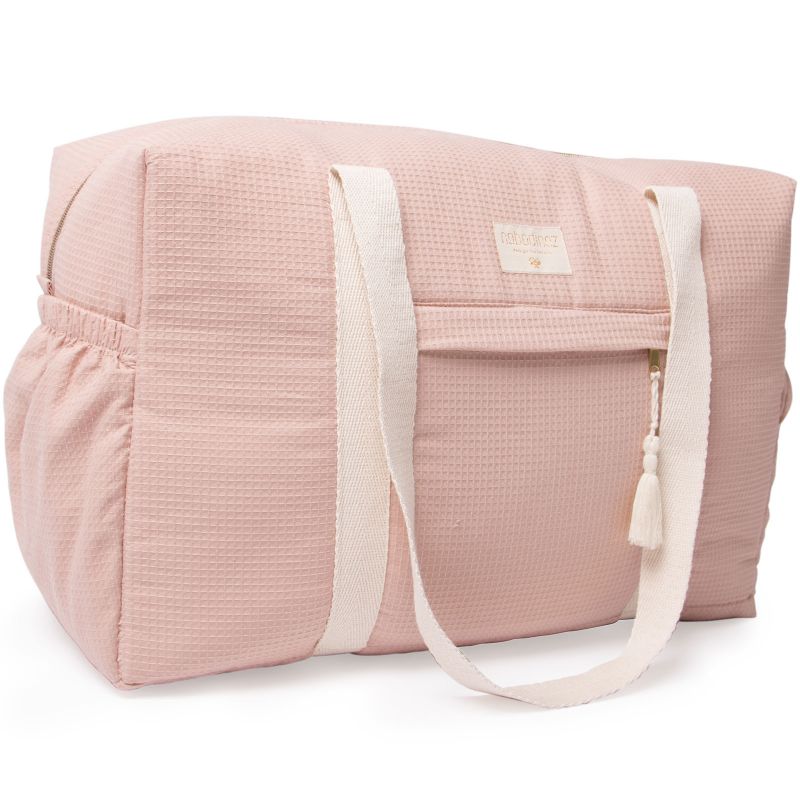 Sac à langer rose Opera Nid d'abeille Misty Pink Nobodinoz