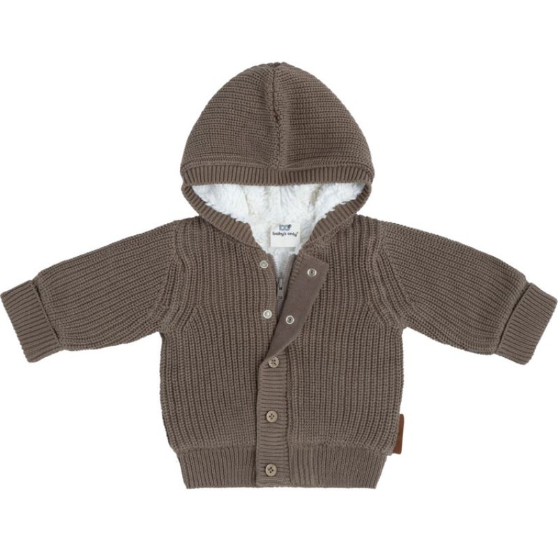 Gilet chaud à capuche Soul moka (3 mois) Baby's Only
