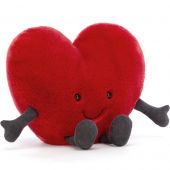 Peluche Amuseable Cœur rouge (19 cm)