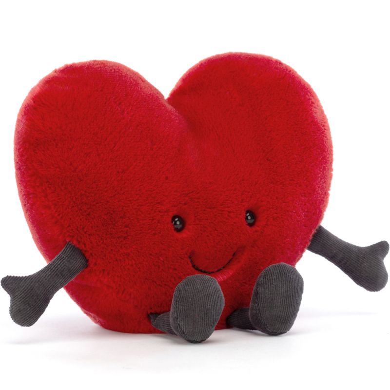 Peluche Amuseable Cœur rouge (19 cm) Jellycat