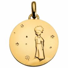 Médaille Le Petit Prince sur sa planète 14 mm (or jaune 750°)  par Monnaie de Paris