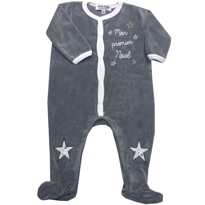Pyjama chaud Mon Premier Noël (3 mois) BB & Co