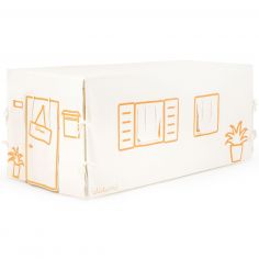 Cabane de table Maison Orange et Beige (90 x 200 cm) - Ratatam