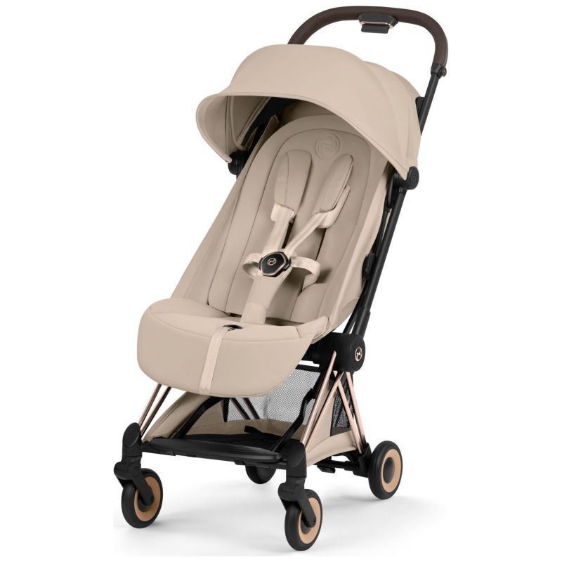 COŸA Style 2026 Poussette ultra-compacte et Châssis Rose Gold Cozy Beige Cybex Produit 1