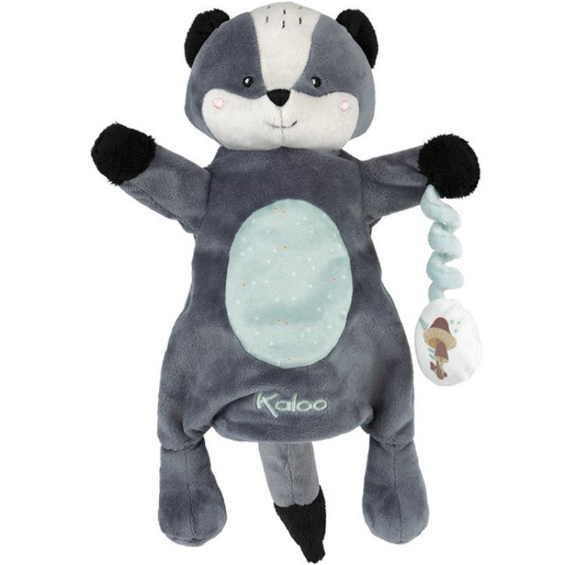 Peluche marionnette blaireau Malo Kachoo Kaloo