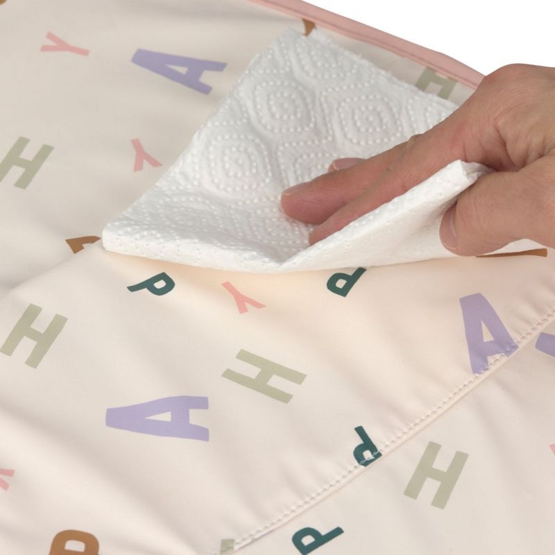 Bavoir Medium Drop avec poche Happy Fruits rose Lässig Produit 5