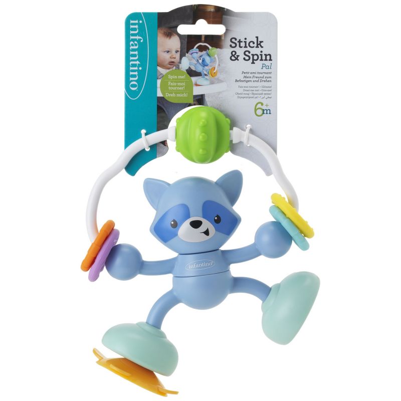 Jouet de table ventouse Raton Laveur Infantino Packaging 6