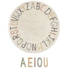 Tapis de jeu lavable ABC couleur et lettres - Lorena Canals