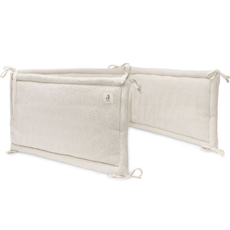 Tour de lit Grain Knit Oatmeal (pour lit 60 x 120 ou 70 x 140 cm) Jollein