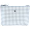 Trousse de toilette Together Vichy bleu et blanc  par Pasito a pasito