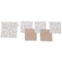Lot de 5 lingettes lavables Biscuit - BB & Co Lot de 5 lingettes lavables Biscuit - BB & Co