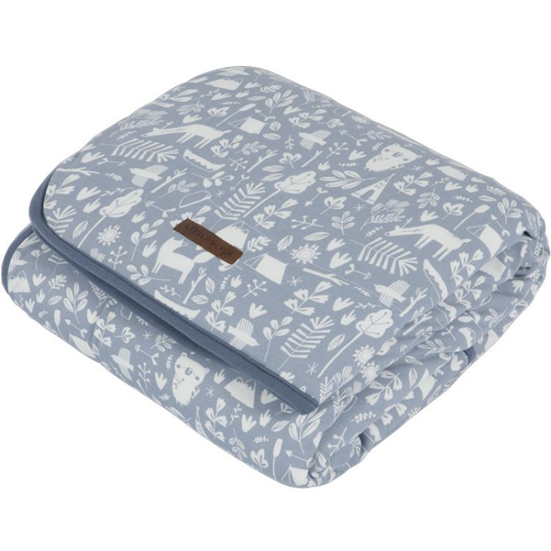 Couverture bébé pure & soft Adventure blue (70 x 100 cm) Little Dutch