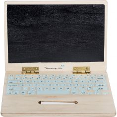 Ordinateur portable en bois avec tableau noir Elena - Bloomingville