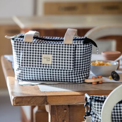 Sac à poussette à I Love Vichy Noir