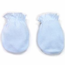 Moufles de naissance en coton bleu  par Cambrass