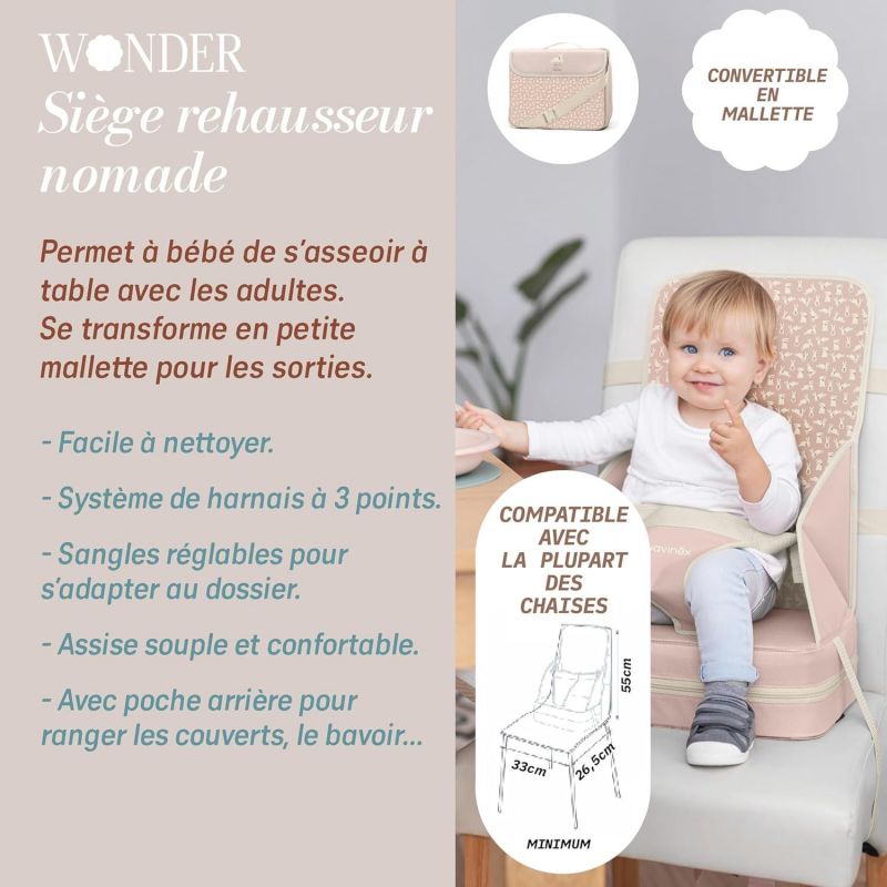 Réhausseur Wonderland Lapin vert Suavinex Ambiance 3