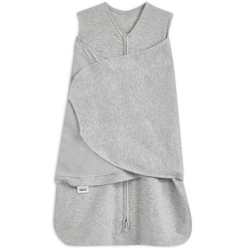Couverture d'emmaillotage 3 en 1 SleepSack grise TOG 1,5 (3-6 mois) Halo