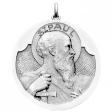 Médaille Saint Paul (or blanc 750°)  par Becker