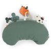 Coussin d'éveil Tummy time Tiny farm Vert  par Done by Deer