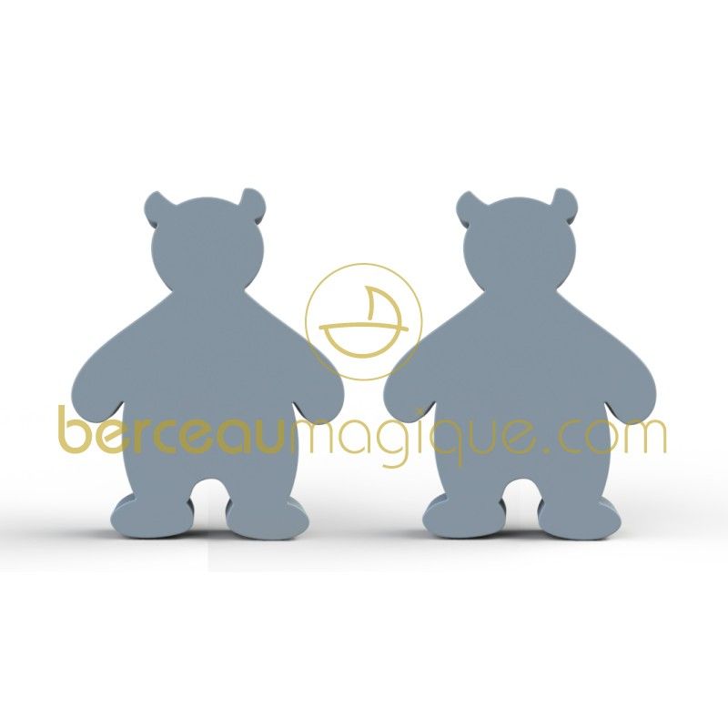 Poignées ludiques Arthur et Merlin bleu foncé (lot de 2) Noukie's