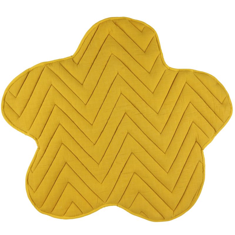 Tapis de jeu fleur Bliss Mustard ( 115 x 105 cm) Trixie