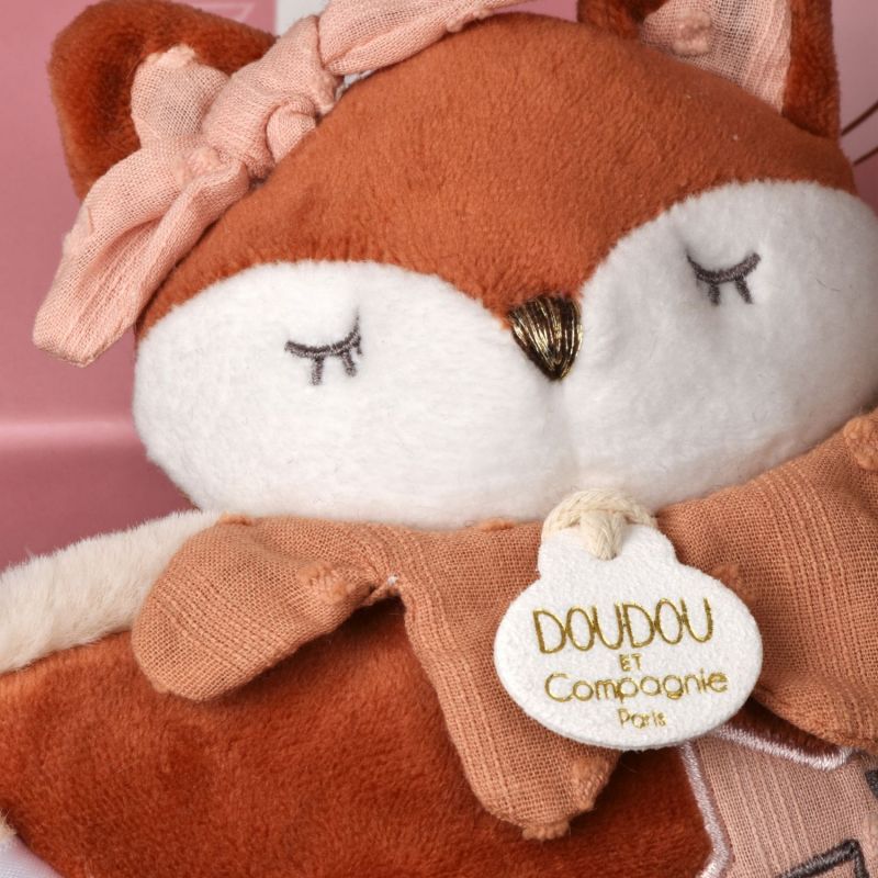 Boîte à musique Mina marron (16 cm) Doudou et Compagnie Ambiance 6