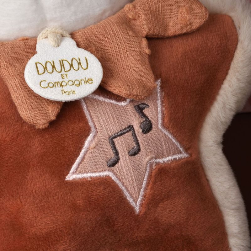 Boîte à musique Mina marron (16 cm) Doudou et Compagnie Ambiance 7