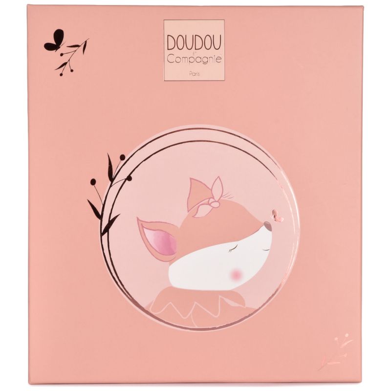 Boîte à musique Mina marron (16 cm) Doudou et Compagnie Packaging 9