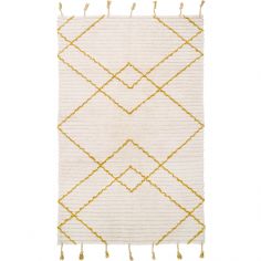 Tapis rectangulaire Viktor Lemon S bohème (100 x 150 cm) - Nattiot