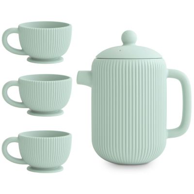 Ensemble de jeu ThÃ© en silicone Cambridge Blue (4 piÃ¨ces)