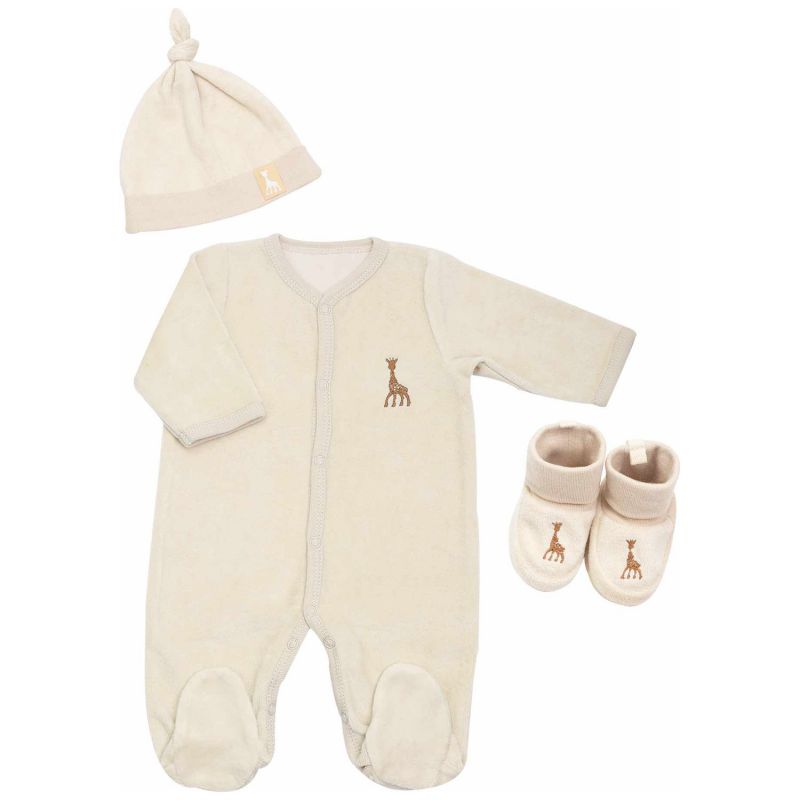 Coffret de naissance Sophie écru 3 pièces (1 mois) Trois Kilos Sept Produit 1