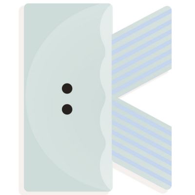 Lettre décorative méduse K Djeco