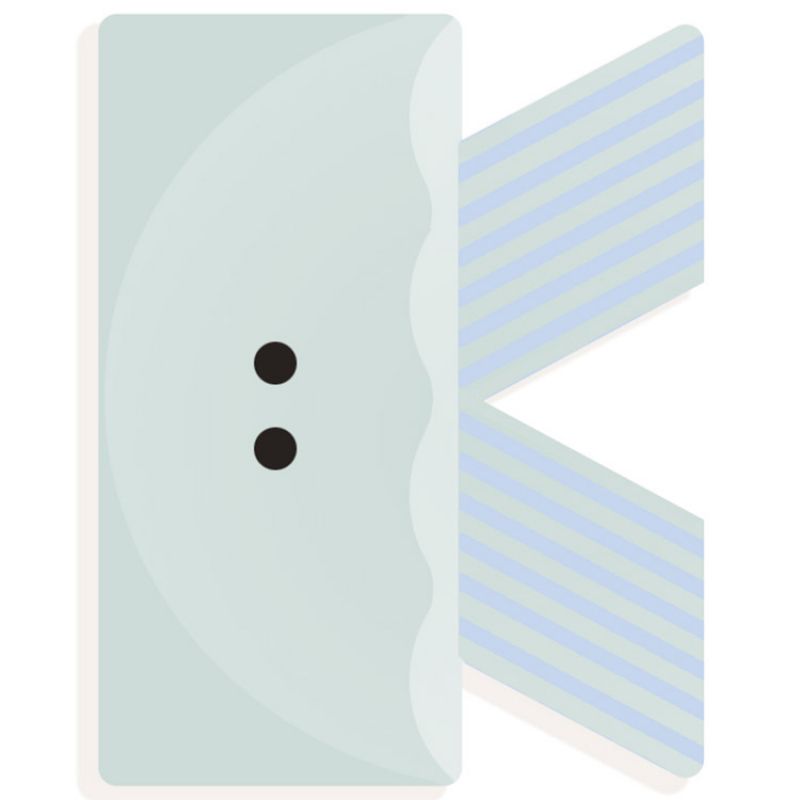 Lettre décorative méduse K Djeco