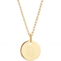 Collier chaîne médaille Vierge personnalisable (plaqué or) - Petits trésors