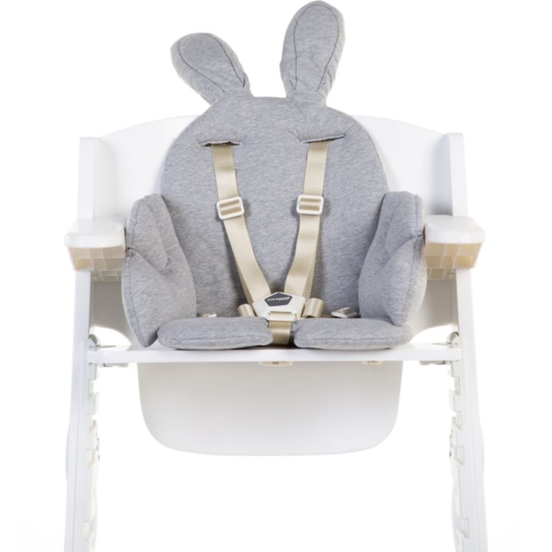 Coussin de chaise haute Lapin gris Childhome