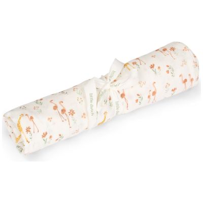 Lange en gaze de coton Blooming Safari (120 x 120 cm)