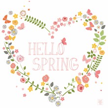 Affiche Hello spring by Leatitia Ho (30 x 40 cm)  par Lilipinso