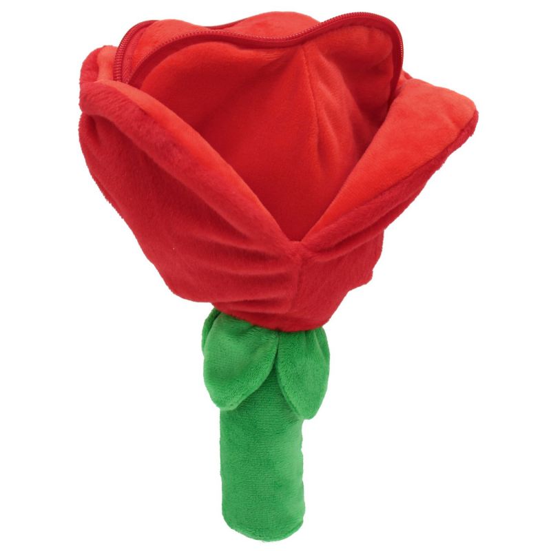 Peluche Les Flipetz Cœur et Fleur Rouge Coquelicot Les Déglingos Produit 4
